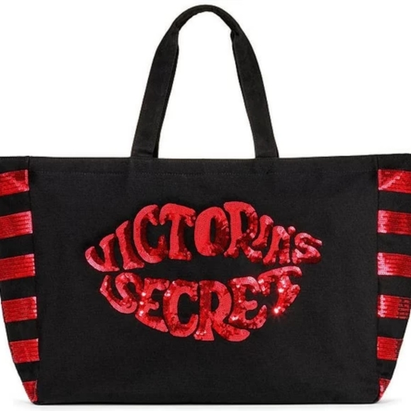 - Victoria's Secret signature Sequin Logo Bag - Picture 1 of 3